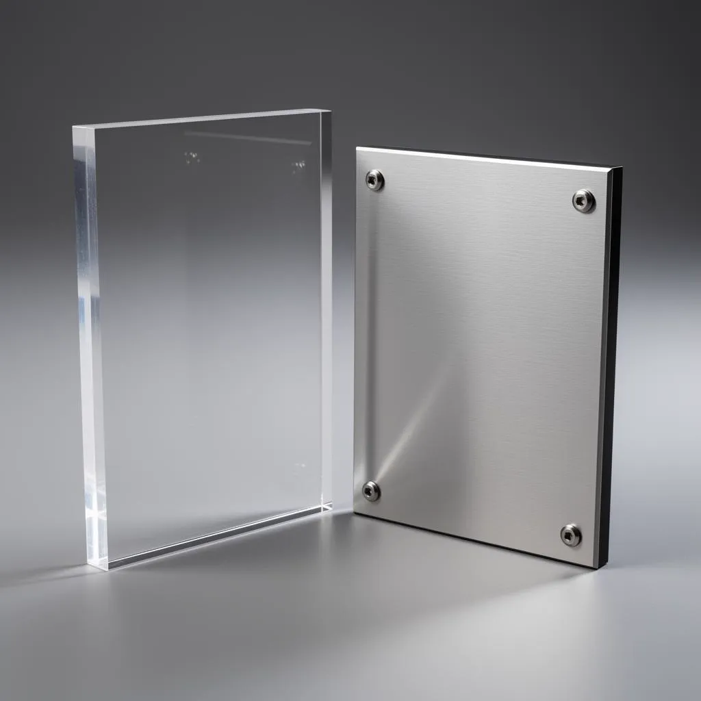 Placa Personalizada em ACM, Acrílico e Inox — foto 1