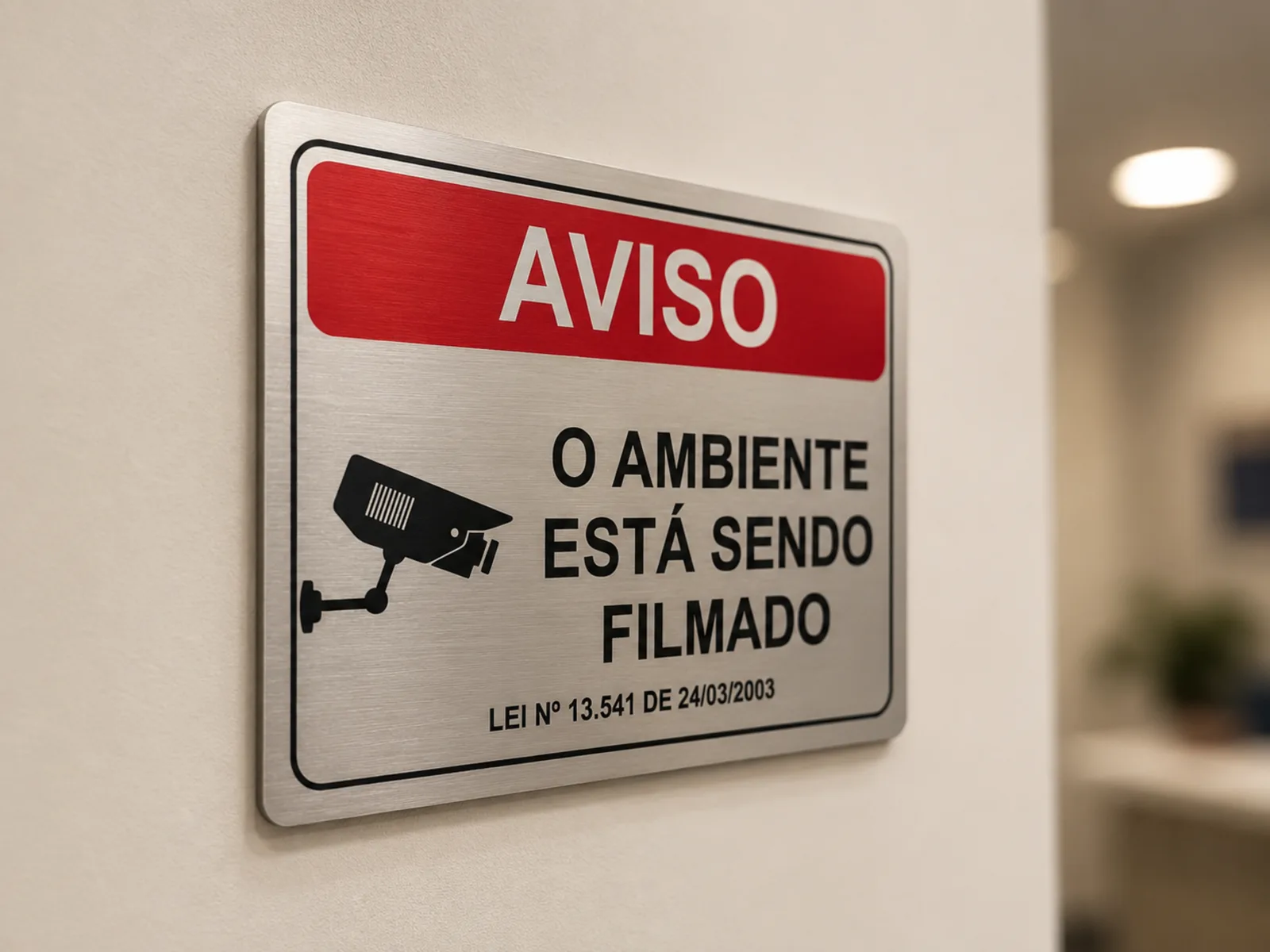 Placa Personalizada em ACM, Acrílico e Inox — produto Adesiva